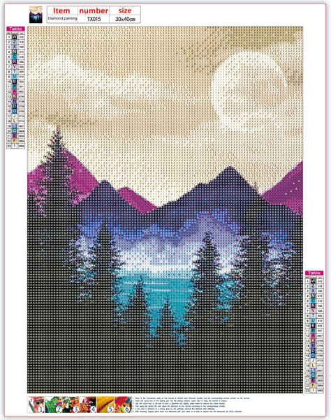 Full Diamond Painting kit - Beautiful mountain stream