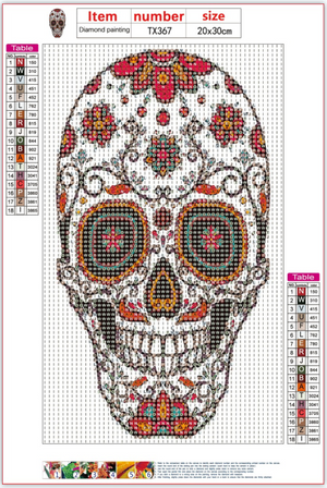 Full Diamond Painting kit - Skull