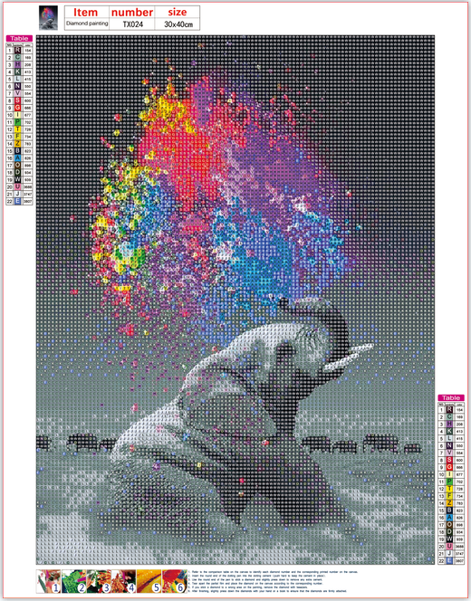 Full Diamond Painting kit - Elephant