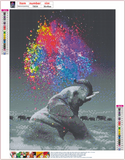 Full Diamond Painting kit - Elephant