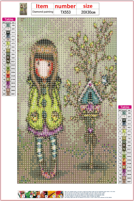 Full Diamond Painting kit - Gorjuss girl - Let Time Fly