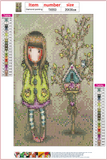 Full Diamond Painting kit - Gorjuss girl - Let Time Fly