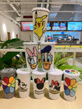 DIY Large capacity straw cup  (with glue tools)-Mickey head