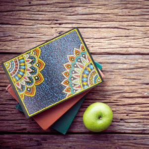 DIY Diamond Painting Notebook - Mandala (With lines)