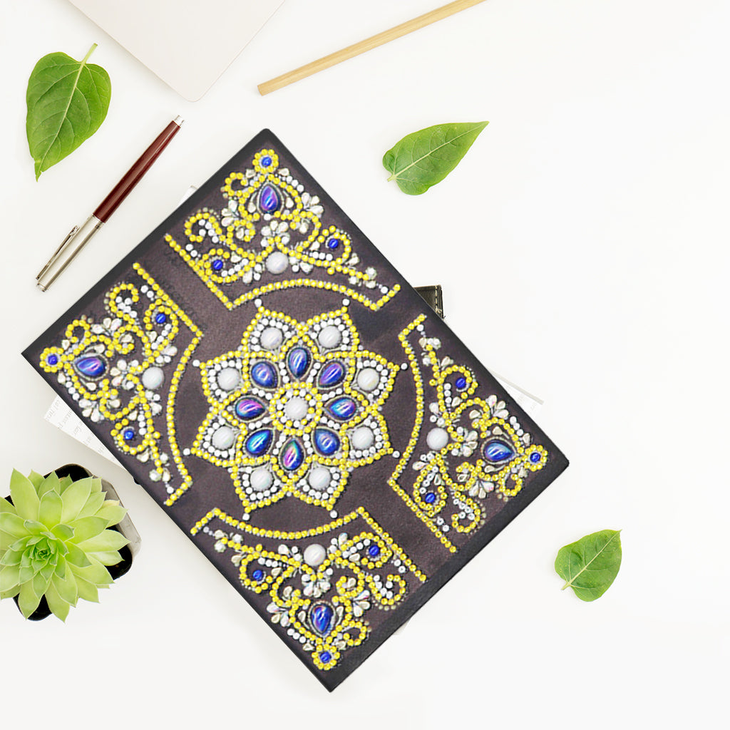 DIY Diamond Painting Notebook - Mandala (No lines)