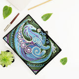 DIY Diamond Painting Notebook - Little dinosaur (No lines)