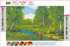 Full Diamond Painting kit - Verdant woods