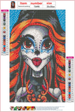Full Diamond Painting kit - Cartoon Halloween girl