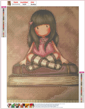 Full Diamond Painting kit - Gorjuss girl