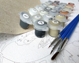 DIY Painting by number kit | Galloping horse