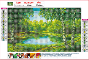 Full Diamond Painting kit - Verdant woods