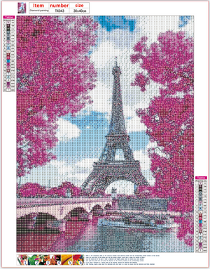 Full Diamond Painting kit - Eiffel tower