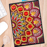 DIY Diamond Painting Notebook - Half mandala (No lines)
