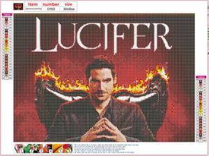 Full Diamond Painting kit - Lucifer