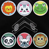 6 Pcs Animal Diamond Painting Coasters with Holder