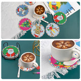 9 Pcs DIY Christmas Diamond Painting Coasters