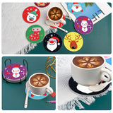 9 Pcs DIY Christmas Diamond Painting Coasters