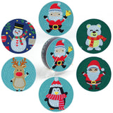 6 Pcs DIY Christmas Diamond Painting Coasters
