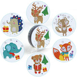 6 Pcs DIY Christmas Animal Diamond Painting Coasters