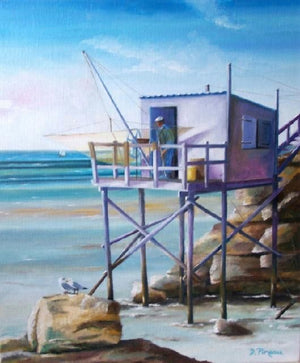Full Diamond Painting kit - Small house on the sea