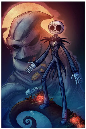 Full Diamond Painting kit - Happy Halloween Jack Skellington