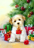 Full Diamond Painting kit - Christmas dog