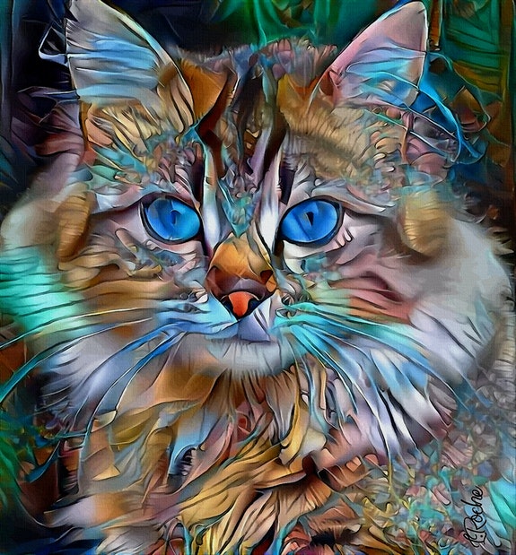 Full Diamond Painting kit - Cat