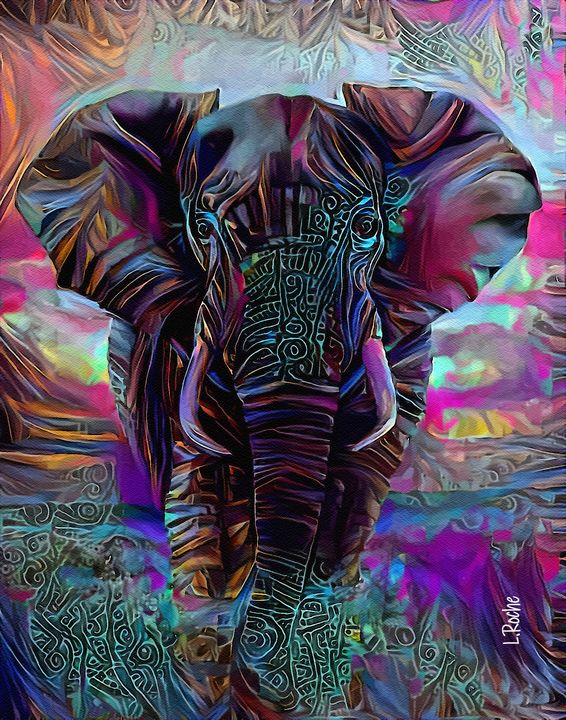 Full Diamond Painting kit - elephant