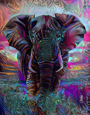 Full Diamond Painting kit - elephant