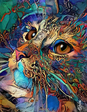Full Diamond Painting kit - cat