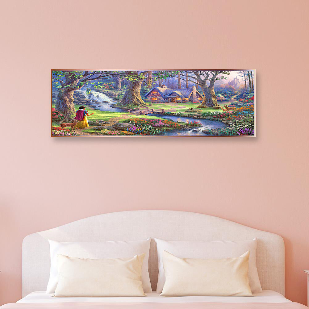 Full Large Diamond Painting kit - Scenery of the hut in the fairy tale