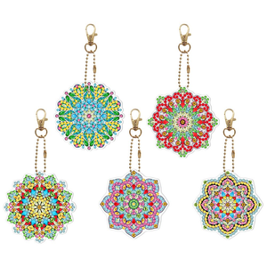 DIY Diamond Painting Keychain - mandala