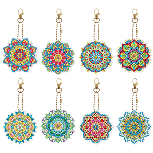 DIY Diamond Painting Keychain - mandala