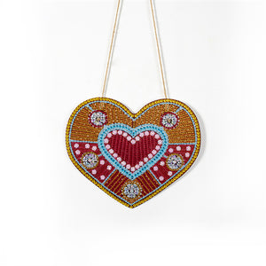 DIY Diamond painting pendant - Heart