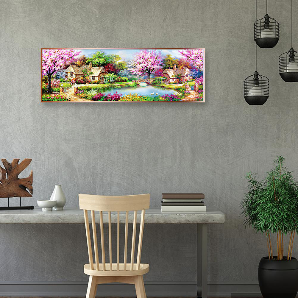 Full Large Diamond Painting kit - Beautiful scenery in spring