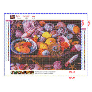 Full Diamond Painting kit - Beautiful shells