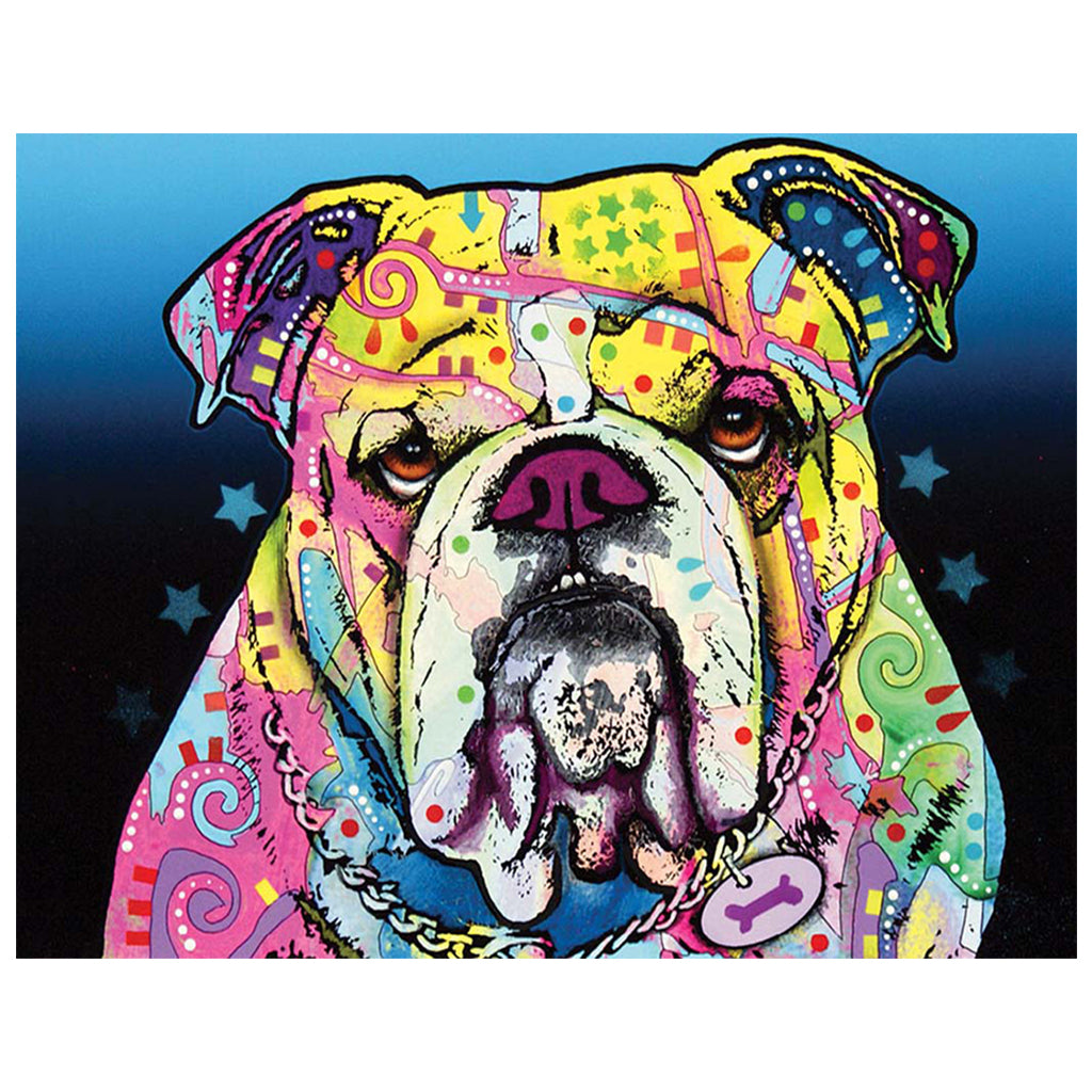 Full Diamond Painting kit - Watercolor pug