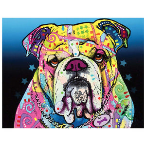Full Diamond Painting kit - Watercolor pug