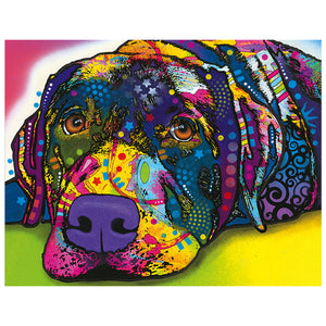 Full Diamond Painting kit - Watercolor Golden Retriever