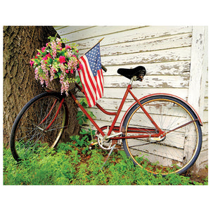 Full Diamond Painting kit - Flower basket on the front of bicycle
