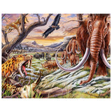 Full Diamond Painting kit - Cheetah, Mammoth, Rhino and Eagle