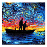 Full Diamond Painting kit - Fishing under the stars