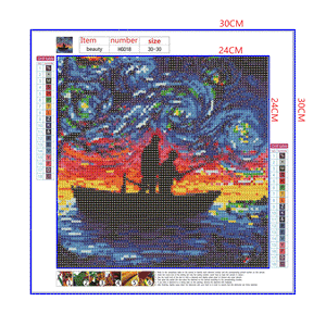 Full Diamond Painting kit - Fishing under the stars