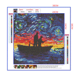 Full Diamond Painting kit - Fishing under the stars