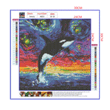 Full Diamond Painting kit - Killer Whale Jumping