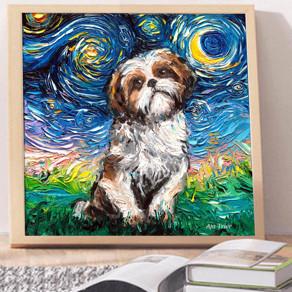 Full Diamond Painting kit - Cute Shih Tzu