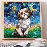 Full Diamond Painting kit - Cute Shih Tzu