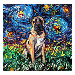 Full Diamond Painting kit - Dog kangal under the beautiful starry sky