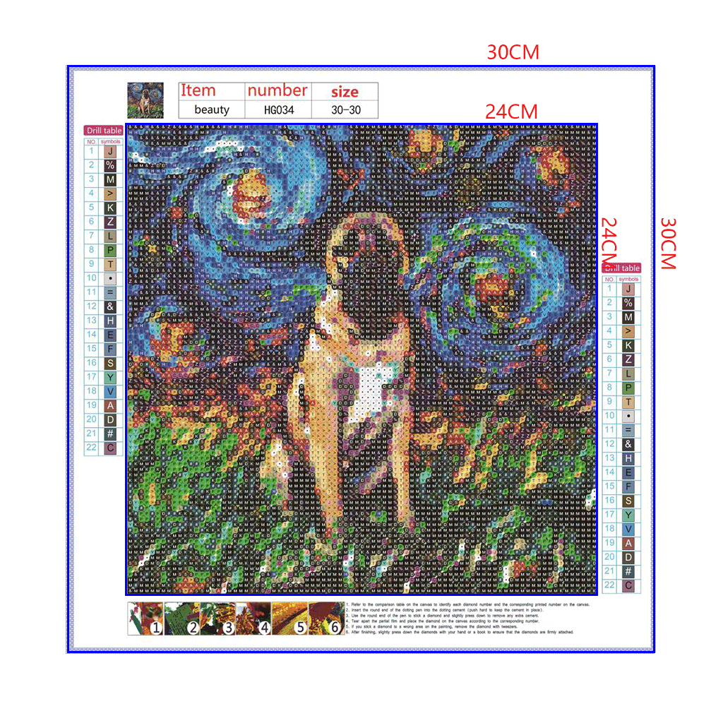 Full Diamond Painting kit - Dog kangal under the beautiful starry sky