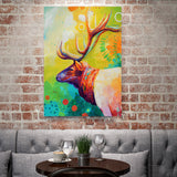 Full Diamond Painting kit - Watercolor sika deer